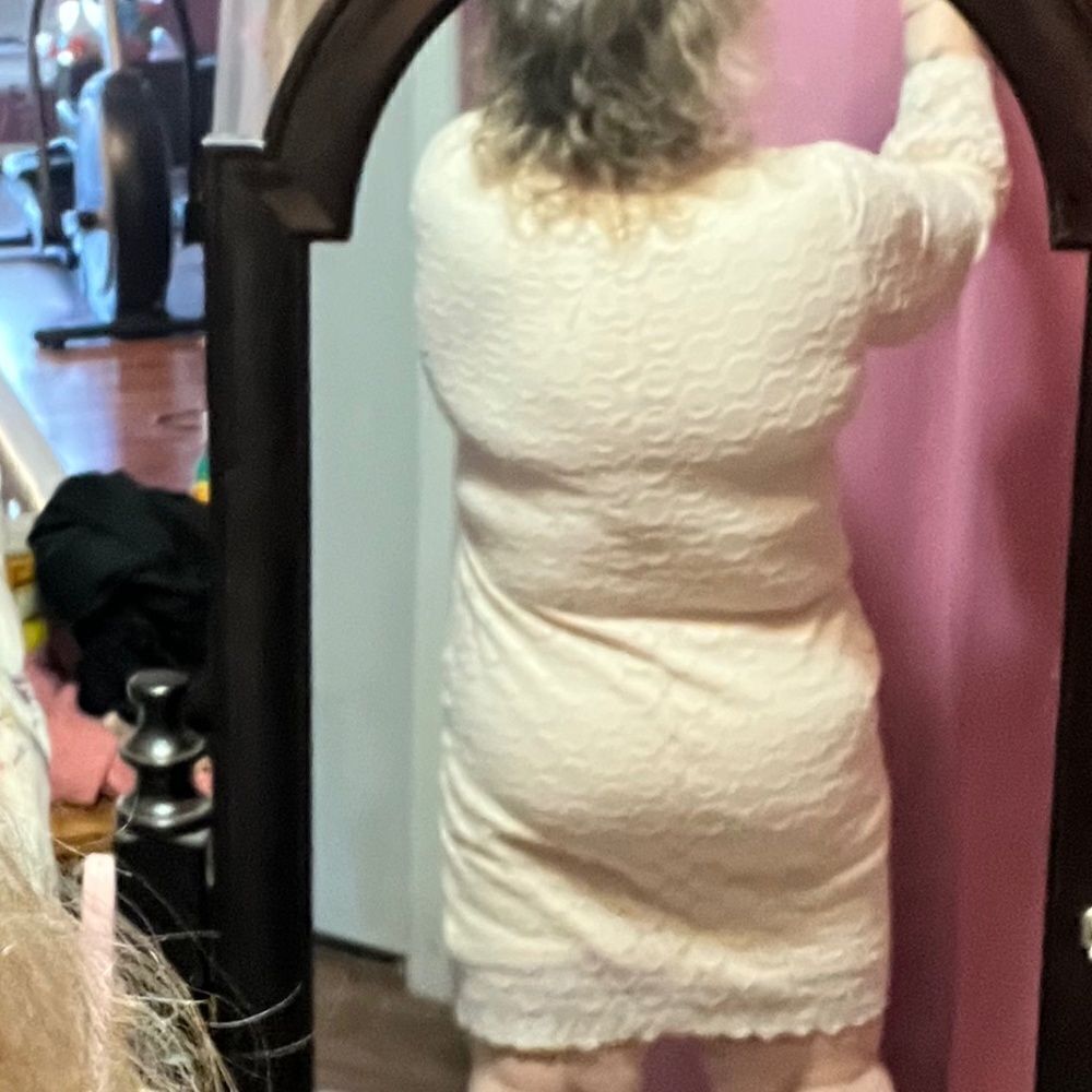 Ronni Nicole XL Lace Dress Lite Pink - Picture 5 of 10